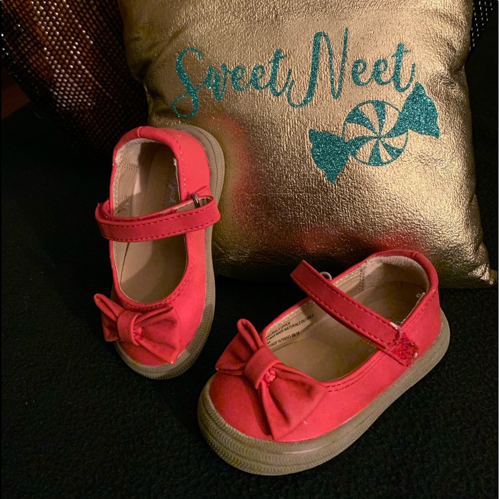 Red Mary Janes with Bow